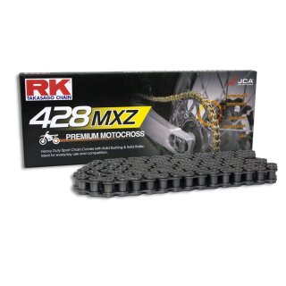 MotoCross Racing Chain RK 428MXZ with 126 Links and Clip  Connecting Link  open