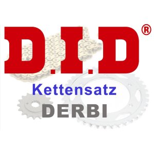 DID Kettensätze für Derbi Motorräder. Alle DID...