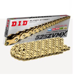  DID 525ZVM-X G&G  open X-Ring Chain in GOLD...