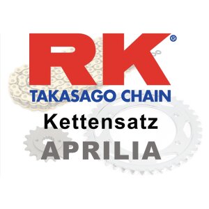 Chain and sprocket set with open chain from...