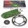 Chain and Sprocket Set compatible for  KTM SXC 625 03-07, Chain RK MM 520 GXW 118, GREEN, open, 16/40