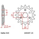 Ritzel Stahl Teilung 520 mit 15 Zähnen JTF437.15