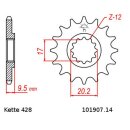 Chain and Sprocket Set compatible for KTM SX 105 07-11,...