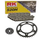 Kettensatz geeignet für KTM EXC 125 Sixdays 09-10  Kette RK 520 H 118  offen  14/42