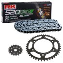 Kettensatz geeignet für KTM MXC 520 Racing 01-02  Kette RK 520 XSO 118  offen  14/48