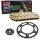 Chain and Sprocket Set compatible for KTM EXC 250 Enduro 05-11, chain RK GB 520 XSO 118, open, GOLD, 13/40