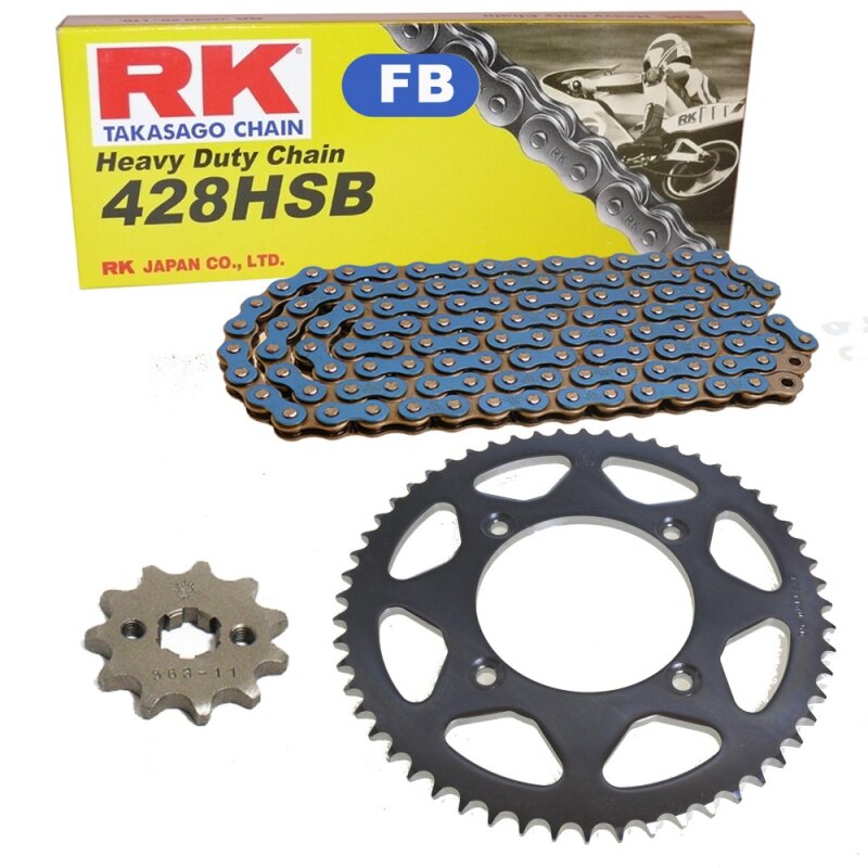 Kette RK 428 H 132 offen 15//45 Kettensatz Suzuki GZ 125 Marauder 98-13