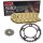 Chain and Sprocket Set compatible for Suzuki GSX-R 1000 07-08  chain RK GB 530 XSO 112  open  GOLD  17/43