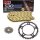 Chain and Sprocket Set compatible for Suzuki SV 1000 S 03-05  chain RK GB 530 GXW 108  open  GOLD  17/40