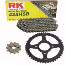 Kettensatz geeignet für Suzuki RM 85 small Wheel 02-15  Kette RK 428 HSB 118  offen  14/47