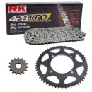 Chain and Sprocket Set compatible for Suzuki RV 125 Van Van 07-15  chain RK 428 SO 134  open  14/49