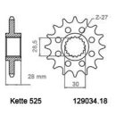 Steel front sprocket with pitch 525 and 18 teeth Esjot...