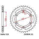 Kettensatz geeignet für Suzuki RM 250 04-12  Kette RK DD 520 MXZ4 114  offen  ORANGE 13/50