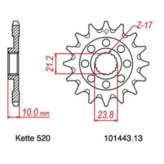 Kettensatz geeignet fr Suzuki RM-Z 450 13-18 Kette RK GB 520 EXW 114 offen GOLD 13/50