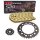 Chain and Sprocket Set compatible for Yamaha TT 600 S 93-97  chain RK GB 520 EXW 110  open  GOLD  15/44