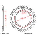 Chain and Sprocket Set compatible for Yamaha TRX 850 96-99  chain RK 525 XSO 110  open  17/39