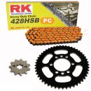 Chain and Sprocket Set Yamaha DT 80 LC I 83-84  chain RK...