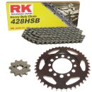 Chain and Sprocket Set Yamaha DT 125 E 74-79  chain RK...