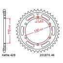 Chain and Sprocket Set compatible for Yamaha TZR 125 97-99  chain RK FB 428 HSB 140  open  BLUE  16/46