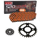 Chain and Sprocket Set  Yamaha YFM 125 Grizzly 04-14...