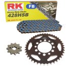 Chain and Sprocket Set Yamaha DT 175 74-77  chain RK FB...