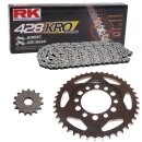 Chain and Sprocket Set Yamaha DT 175 74-77  chain RK 428...