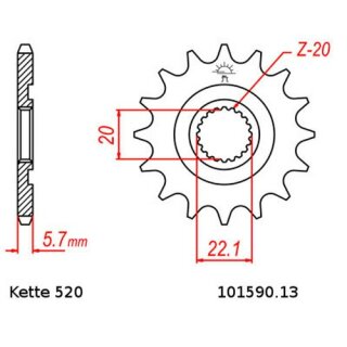 Kettensatz geeignet fr Yamaha WR 250 X 08-15  Kette RK GB 520 EXW 108  offen  GOLD  13/42