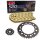 Chain and Sprocket Set compatible for Yamaha WR 250 X 08-15  chain RK GB 520 MXU 108  open  GOLD  13/42