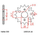 Kettensatz geeignet für Yamaha RD 350 74-75  Kette RK 530 H 96  offen  16/39