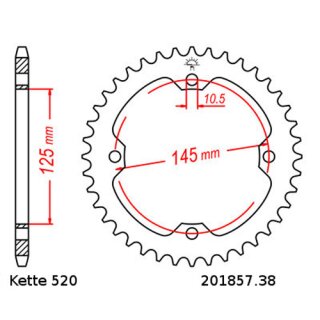 Kettensatz geeignet fr Yamaha YZF 450 RAPTOR 04-09  Kette RK DD 520 MXZ4 98  offen  ORANGE 14/38