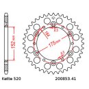 Chain and Sprocket Set compatible for  Yamaha SR 500 SP 91-99  CONVERSION Chain RK MM 520 GXW 104  GREEN  open  15/41