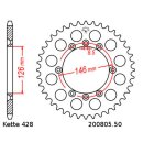 Steel rear sprocket with pitch 428 and 50 teeth JTR805.50