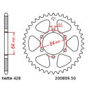 Steel rear sprocket with pitch 428 and 50 teeth JTR809.50
