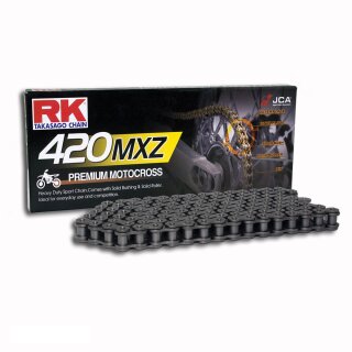 MotoCross Racing Chain RK 420MXZ with 132 Links and Clip  Connecting Link  open