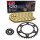 Chain and Sprocket Set compatible for  Husaberg TE 300 11-14, Chain RK GB 520 MXU 118, open, GOLD, 13/50