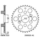 Steel rear sprocket with pitch 520 and 41 teeth JTR20.41