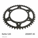 Steel rear sprocket with pitch 520 and 44 teeth JTR897.44