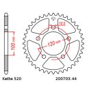 Steel rear sprocket with pitch 520 and 44 teeth JTR703.44