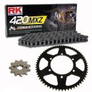 Chain and Sprocket Set Peugeot XR6 50 01-06  chain RK 420...