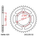 Kettensatz geeignet für Peugeot XR6 50 01-06  Kette RK 420 MXZ 126  offen  12/52