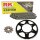 Chain and Sprocket Set compatible for Peugeot XPS 125 06  chain RK 428 HSB 124  open  14/48