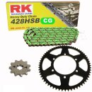 Chain and Sprocket Set Peugeot XPS 125 06  chain RK CG...