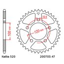 Steel rear sprocket with pitch 520 and 47 teeth JTR703.47
