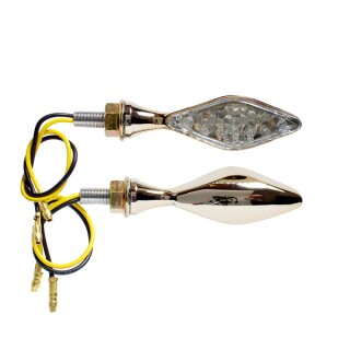 LED Diamond 1 Stck  kurz Klarglas Titanium fr vorne links und hinten rechts