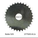 Aluminum sprocket blank custom made in 525 pitch with 45...