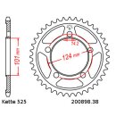 Steel rear sprocket with pitch 525 and 38 teeth JTR898.38