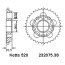 Kettensatz geeignet für Ducati Biposto 748 95-03  Kette RK GB 520 XSO 96  offen  GOLD  14/38