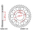 Steel rear sprocket with pitch 525 and 44 teeth JTR807.44