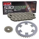Chain and Sprocket Set Bombardier DS 650 BajaX 02-04...