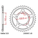 Steel rear sprocket with pitch 525 and 45 teeth JTR7.45